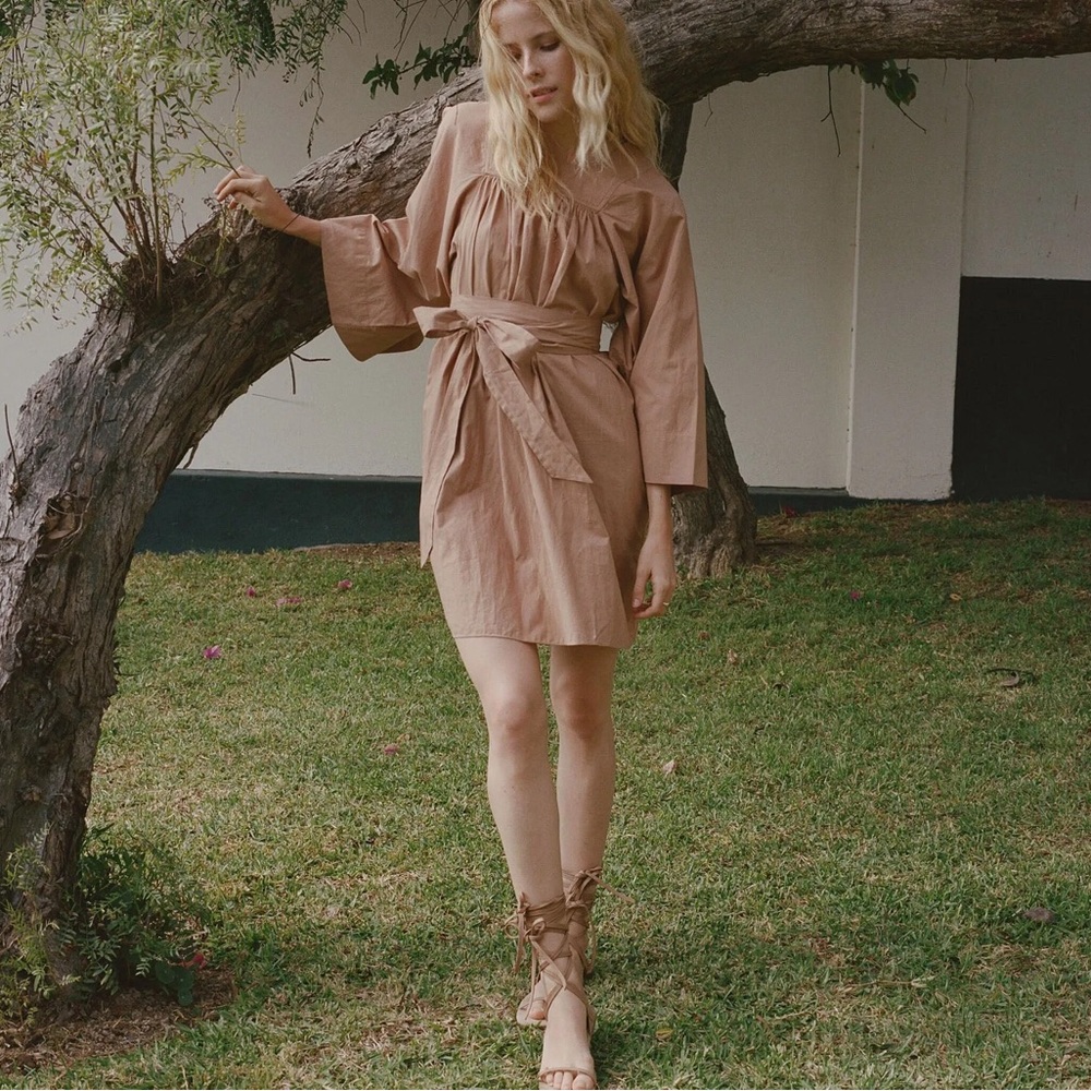 Doen Calder Dress in Fawn - Small